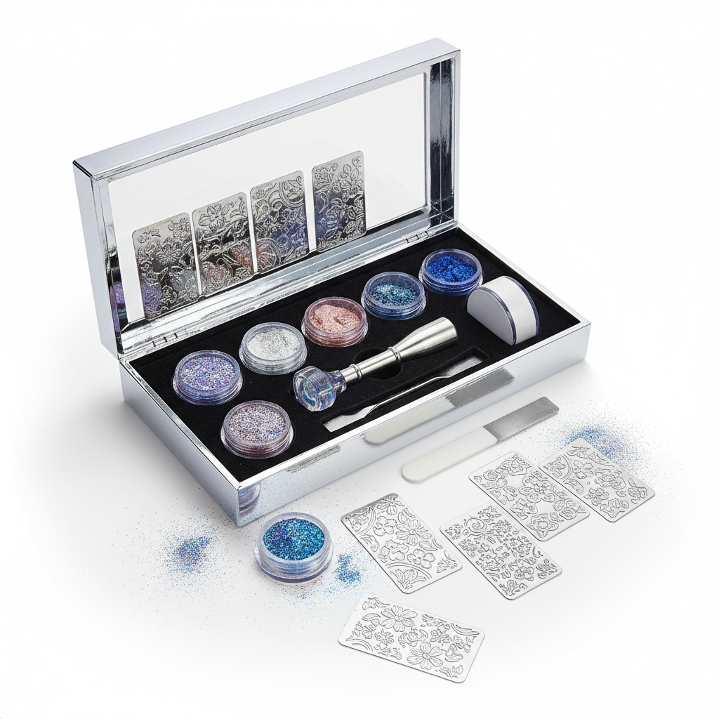 Glitter & Chrome Nail Powder Box Set – Holographic Nail Art Kit